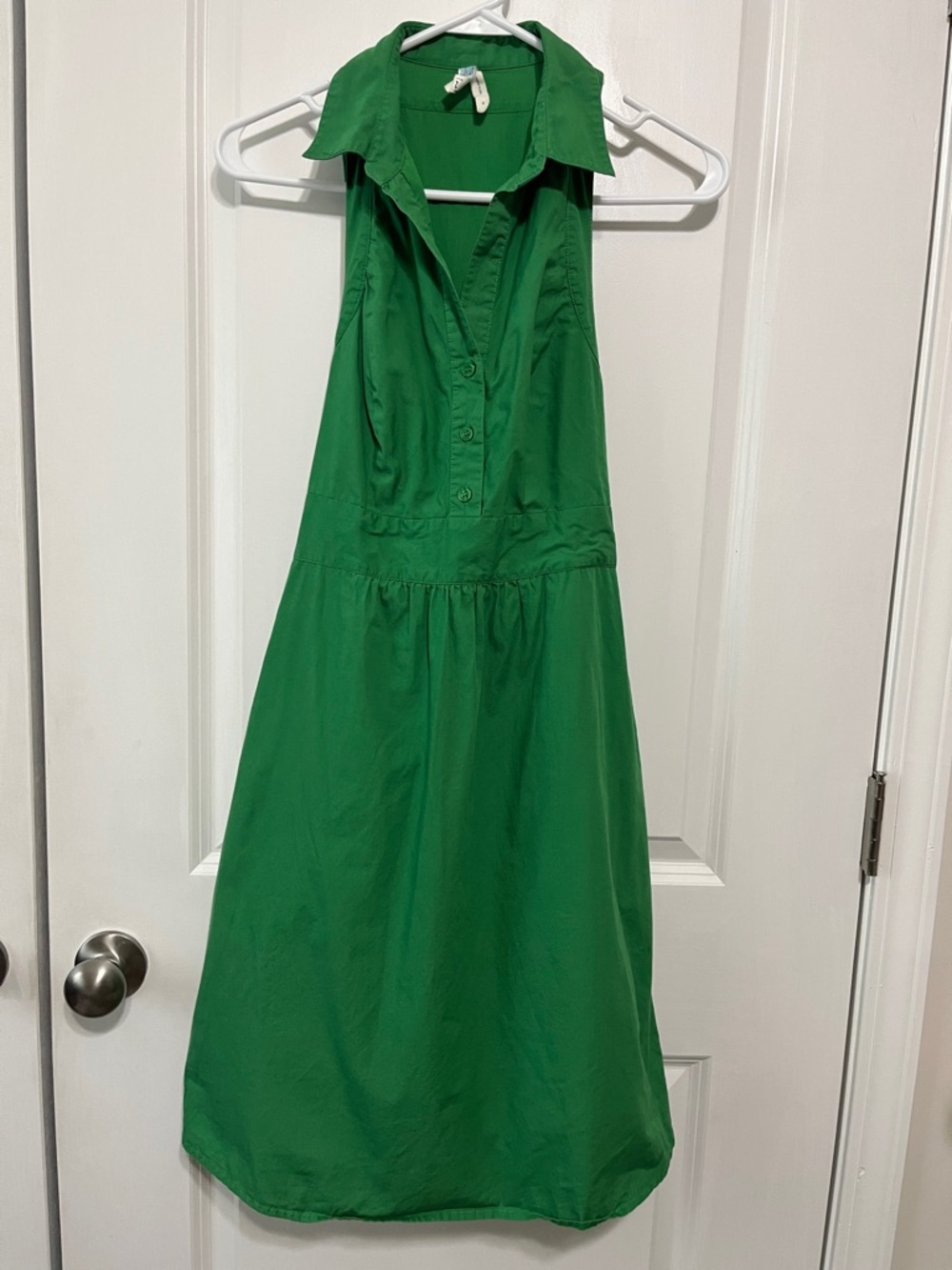 Maeve Fountain of Youth Sleeveless Green Collared Dress Sz 6